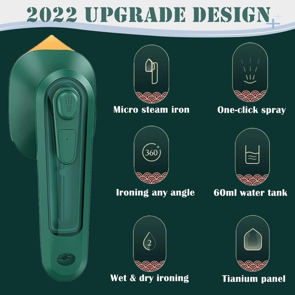 Portable Travel Iron for Clothes , Support Dry And Wet Ironing