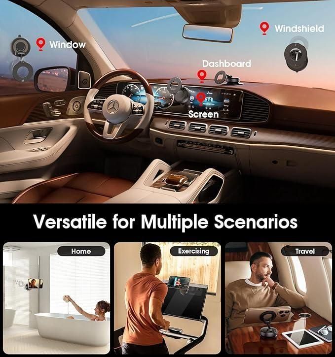 Vacuum Magnetic Suction Phone Holder (Sleek & Powerful)