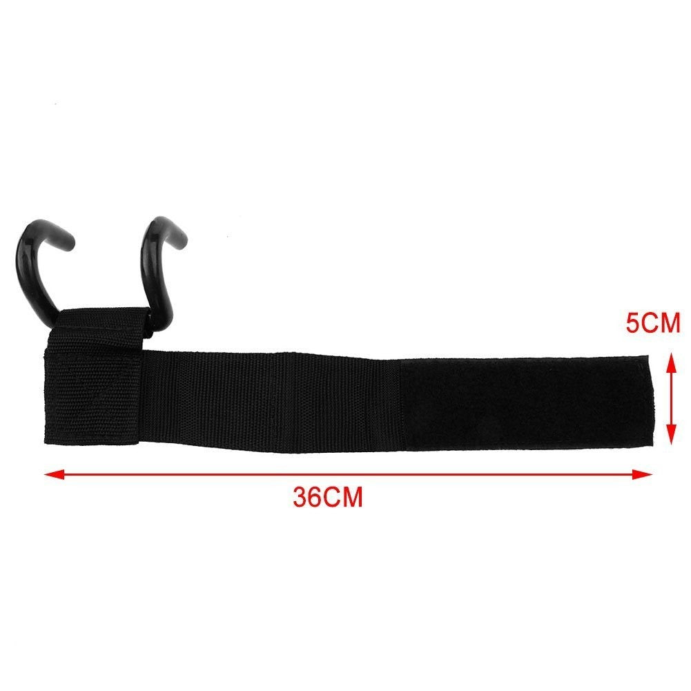 Weight Lifting Rod Hooks Wrist Support (Pair of 1)
