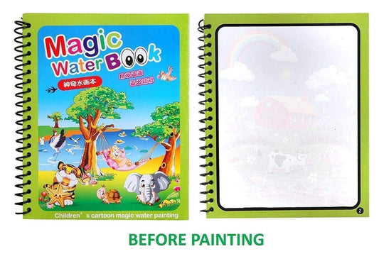 Reusable Magic Water Painting Book Pack Of 2