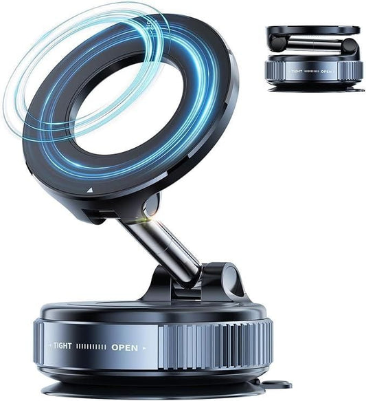 Vacuum Magnetic Suction Phone Holder (Sleek & Powerful)